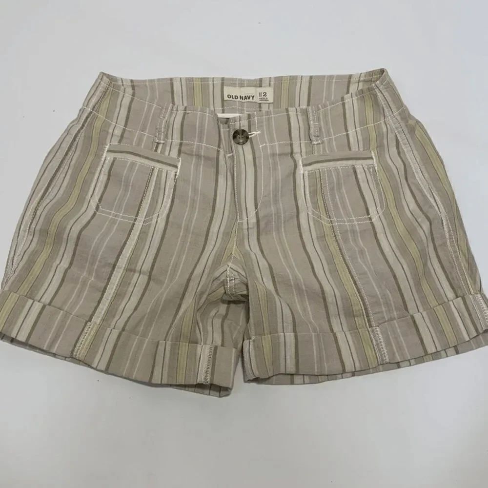 Old Navy Striped Cotton Cuffed Short
